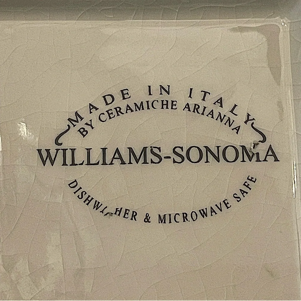 Williams Sonoma Ceramiche Arianna Square Pasta Serving Bowl 13